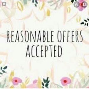 Reasonable offers welcome!!